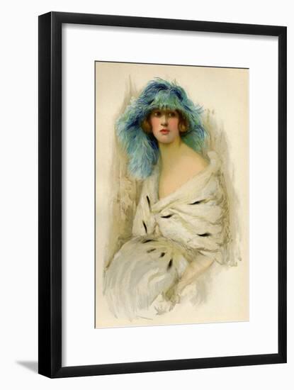 Portrait of a Woman Showing 1920S Fashion-null-Framed Art Print