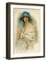 Portrait of a Woman Showing 1920S Fashion-null-Framed Art Print