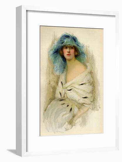 Portrait of a Woman Showing 1920S Fashion-null-Framed Art Print