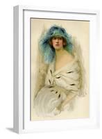 Portrait of a Woman Showing 1920S Fashion-null-Framed Art Print