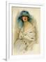 Portrait of a Woman Showing 1920S Fashion-null-Framed Premium Giclee Print