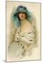 Portrait of a Woman Showing 1920S Fashion-null-Mounted Premium Giclee Print