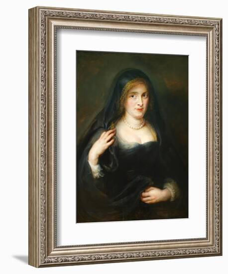 Portrait of a Woman, Susanna Lunden, Froument-Peter Paul Rubens-Framed Art Print