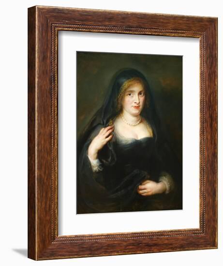 Portrait of a Woman, Susanna Lunden, Froument-Peter Paul Rubens-Framed Art Print