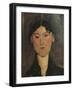 Portrait of a Woman, Tete de Femme, c.1915-Amedeo Modigliani-Framed Giclee Print
