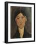 Portrait of a Woman, Tete de Femme, c.1915-Amedeo Modigliani-Framed Giclee Print