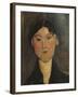 Portrait of a Woman, Tete de Femme, c.1915-Amedeo Modigliani-Framed Giclee Print