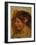 Portrait of a Woman, Tete de Femme-Pierre-Auguste Renoir-Framed Giclee Print