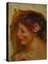 Portrait of a Woman, Tete de Femme-Pierre-Auguste Renoir-Stretched Canvas