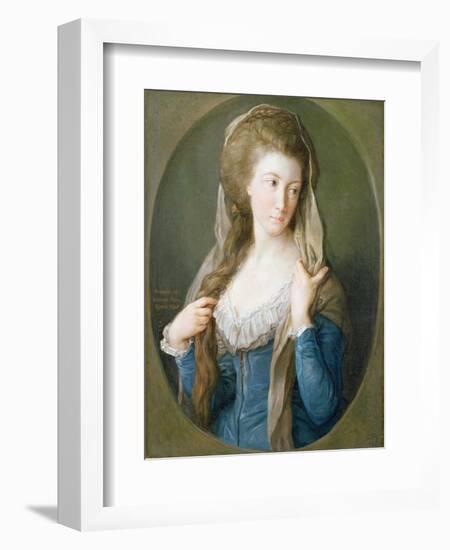 Portrait of a Woman, Traditionally Identified as Margaret Stuart, Lady Hippisley, 1785-Pompeo Batoni-Framed Giclee Print