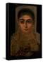 Portrait of a Woman Wearing a Gold Pectoral, Tomb Decoration, from Fayum, 120-130 AD-Roman Period Egyptian-Framed Stretched Canvas