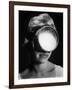 Portrait of a Woman Wearing a Scuba Diving Mask-Andreas Feininger-Framed Photographic Print