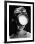 Portrait of a Woman Wearing a Scuba Diving Mask-Andreas Feininger-Framed Photographic Print