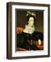 Portrait of a Woman Wearing Fancy Jewelry-John Blunt-Framed Giclee Print