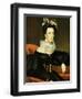 Portrait of a Woman Wearing Fancy Jewelry-John Blunt-Framed Giclee Print