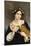 Portrait of a Woman with a Cat and Ivy-Juan Cordero-Mounted Art Print