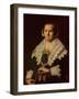 Portrait of a Woman with a Fan, 1640-Frans Hals-Framed Giclee Print