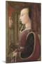Portrait of a Woman with a Man at a Casement by Fra Filippo Lippi-null-Mounted Giclee Print