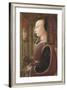 Portrait of a Woman with a Man at a Casement by Fra Filippo Lippi-null-Framed Giclee Print