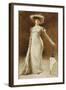 Portrait of a Woman with a Parasol-Francois Edouard Zier-Framed Giclee Print