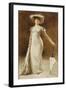 Portrait of a Woman with a Parasol-Francois Edouard Zier-Framed Giclee Print