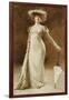 Portrait of a Woman with a Parasol-Francois Edouard Zier-Framed Giclee Print