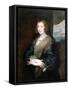 Portrait of a Woman with a Rose, Between 1635 and 1639-Sir Anthony Van Dyck-Framed Stretched Canvas