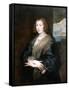 Portrait of a Woman with a Rose, Between 1635 and 1639-Sir Anthony Van Dyck-Framed Stretched Canvas
