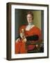 Portrait of a Woman with a Small Dog-Pontormo-Framed Giclee Print