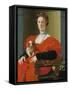 Portrait of a Woman with a Small Dog-Pontormo-Framed Stretched Canvas