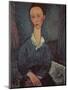 Portrait of a Woman with a White Collar-Amedeo Modigliani-Mounted Giclee Print