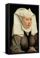 Portrait of a Woman with a Winged Bonnet, C. 1440-Rogier van der Weyden-Framed Stretched Canvas