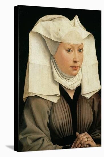Portrait of a Woman with a Winged Bonnet, C. 1440-Rogier van der Weyden-Stretched Canvas