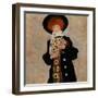 Portrait of a Woman with Black Hat (Gertrude Schiele), 1909-Egon Schiele-Framed Premium Giclee Print