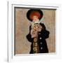 Portrait of a Woman with Black Hat (Gertrude Schiele), 1909-Egon Schiele-Framed Giclee Print