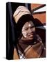 Portrait of a Woman with Facial Decoration, Cultural Village, Johannesburg, South Africa, Africa-Sergio Pitamitz-Stretched Canvas