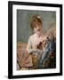 Portrait of a Woman with Fan, 1879-Henri Gervex-Framed Giclee Print