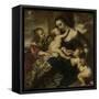 Portrait of a Woman with Four Children-Jurgen Ovens-Framed Stretched Canvas