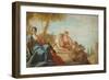 Portrait of a Woman with Her Two Dogs-Antonio Pellegrini-Framed Giclee Print