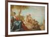 Portrait of a Woman with Her Two Dogs-Antonio Pellegrini-Framed Giclee Print