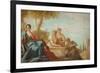 Portrait of a Woman with Her Two Dogs-Antonio Pellegrini-Framed Giclee Print