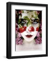 Portrait of a Woman with Roses, Composing-Alaya Gadeh-Framed Premium Photographic Print