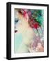 Portrait of a Woman with Trees and Flowers-Alaya Gadeh-Framed Photographic Print