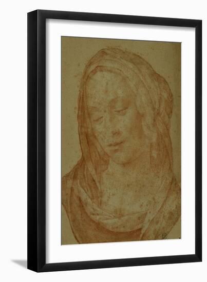 Portrait of a Woman with Veil-Lorenzo di Credi-Framed Giclee Print