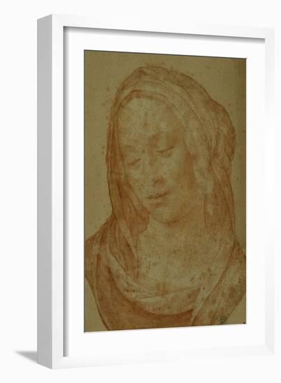 Portrait of a Woman with Veil-Lorenzo di Credi-Framed Giclee Print