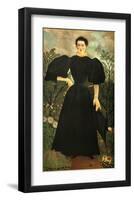 Portrait of a Woman-Henri de Toulouse-Lautrec-Framed Giclee Print