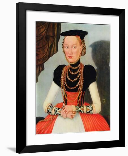 Portrait of a Woman-Lucas Cranach the Elder-Framed Collectable Print