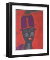 Portrait of a Woman-Franco Gentilini-Framed Collectable Print