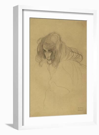 Portrait of a Woman-Gustav Klimt-Framed Giclee Print