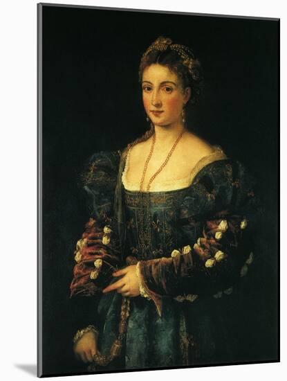Portrait of a Woman-Titian (Tiziano Vecelli)-Mounted Giclee Print
